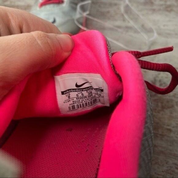 Nike Lunar Cross Element Grey Pink Athletic Shoes 8 - Picture 8 of 10